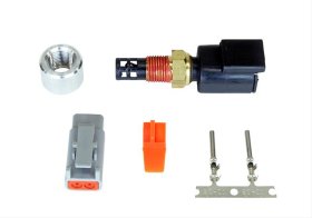 Air Temp Sensor DTM-Style Kit. Includes 1/8" NPT Air Temperature Sensor with High Performance DTM-Style Connector, Aluminum Bung, Connector & Pins