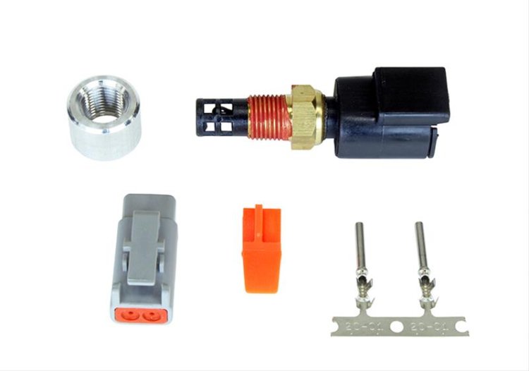 (image for) Air Temp Sensor DTM-Style Kit. Includes 1/8\" NPT Air Temperature Sensor with High Performance DTM-Style Connector, Aluminum Bung, Connector & Pins