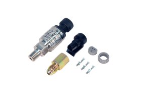 2000 PSIg Stainless Sensor Kit. Stainless Steel Sensor Body. 1/8" NPT Male Thread. Includes: 2000 PSIg Stainless Sensor, Connector, Pins & 1/8" NPT to -4 Adapter