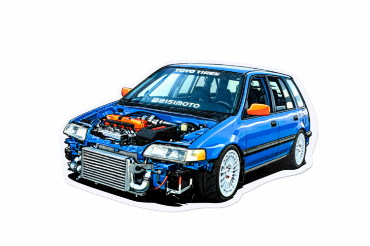 (image for) Bisimoto Civic Wagon Sticker
